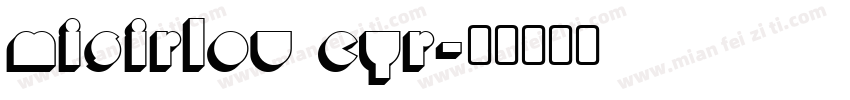 Misirlou Cyr字体转换